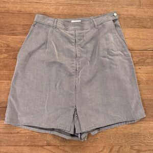 Elisa Beth knee length a-line front zip side button skorts sz 14
 b77